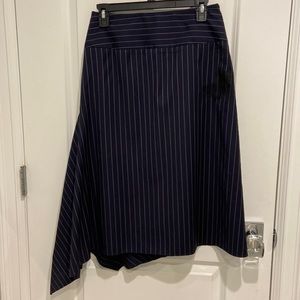 Womens navy white striped skirt